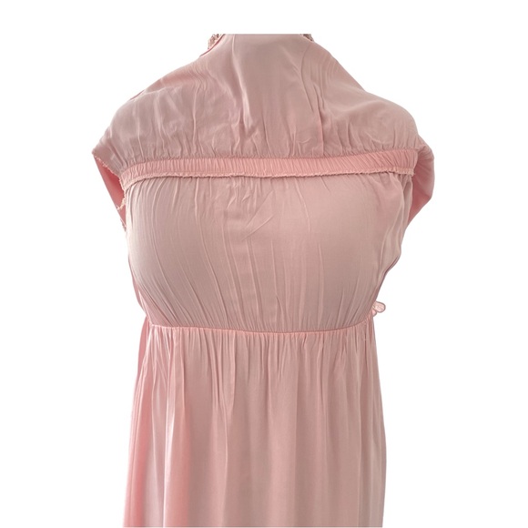 Belcci Powdery Pink Halter less Maxi Dress with Lace Sz: M - Picture 3 of 7
